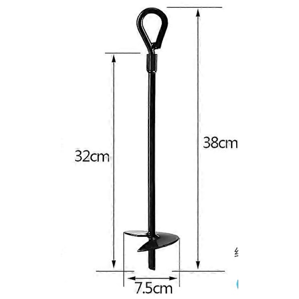 Markankare, Kraftiga Jordankare För 38cm Borrar, Markankare Set För Tält, Baldakiner, Skydd, Trampoliner Och Gungor (4 st)
