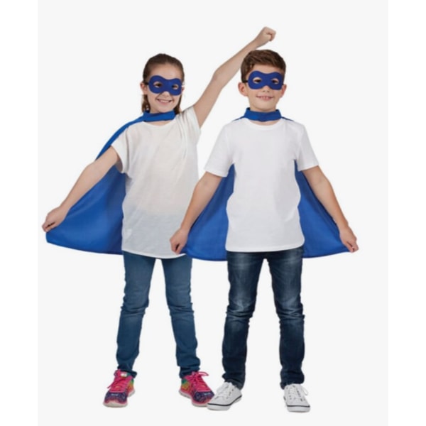 Halloween maskerad superhjälte cape barns utklädningsdräkt