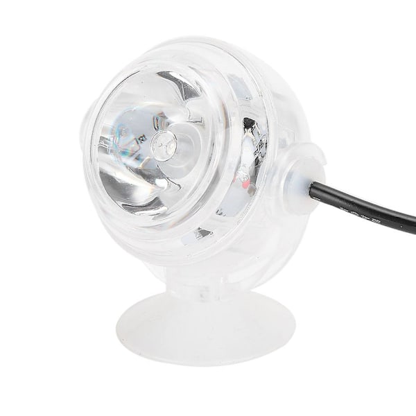 Plastik LED Akvarier Farverig Gradient Vandtæt Undervands Nat Spot Lys Akvarium Ferskvand Saltvand Tilbehør 100-240V Rød EU Stik