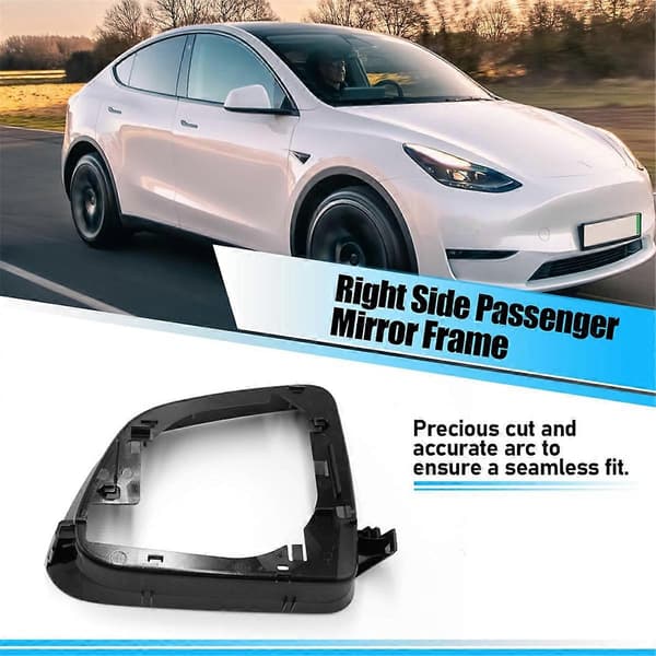 För Tesla Model Y 2019-2023 Sidospegelkåpa Nedre Bottenfäste Ram 8202101 8202201