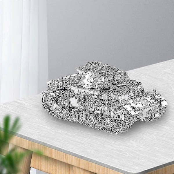 3D Metallmodellbyggsats för vuxna - Tysk Iv Tank DIY 3D Metallpussel, Jul- och nyårspresenter för vuxna