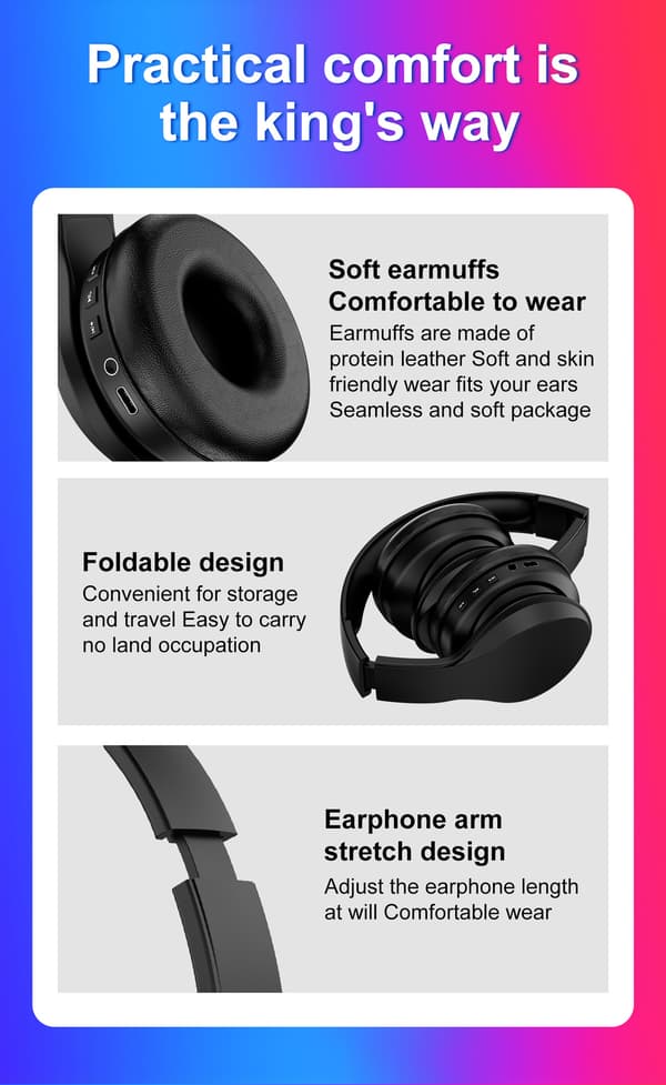 Foldbart Bluetooth 4.1 Trådløst Gaming Headset High-Fidelity Stereo Headset til PS4