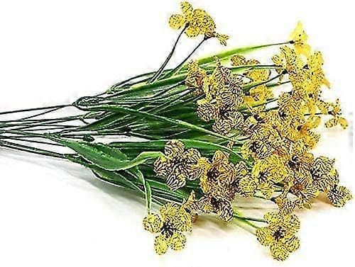 Set med 6 UV-resistenta konstgjorda lila blommor