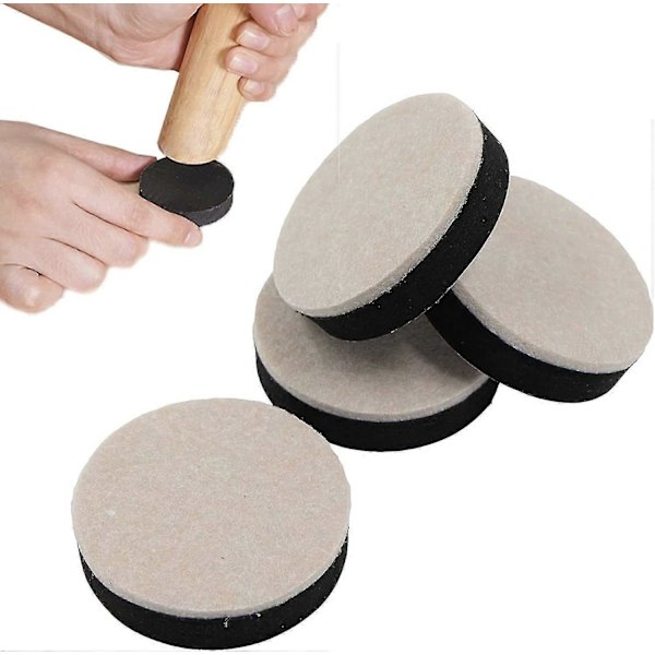Möbelhöjare 5 cm, Runda Möbelbenshöjare, Kan Användas Staplade för Ökad Höjd, Tysta och Slitstarka (diameter 5 cm, Höjd 1,5 cm)