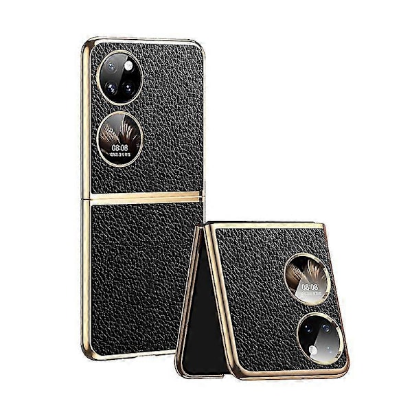 Læder Etui Kompatibelt Med Huawei P50 Pocket Smartphone-YuJia