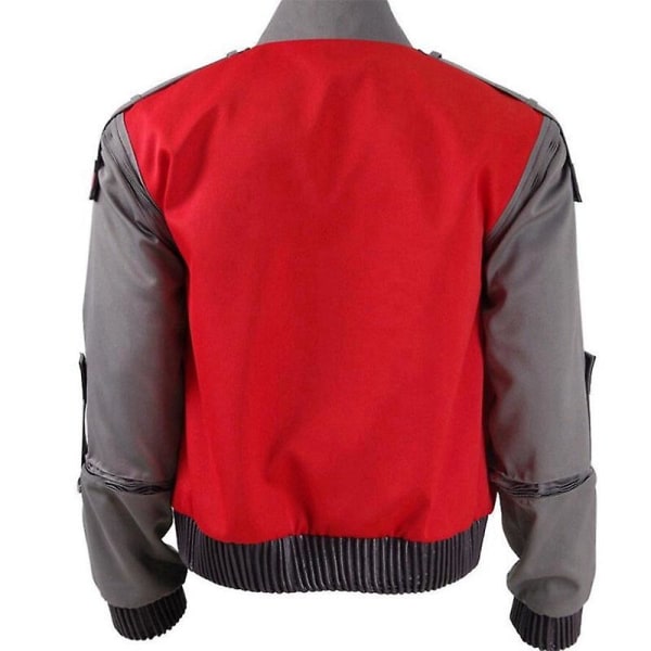 Cosdaddy Movie Back To The Future Cosplay Marty Mcfly Orange Röd Jacka Vuxna Män Halloween Carnival Kostym Red XXXL