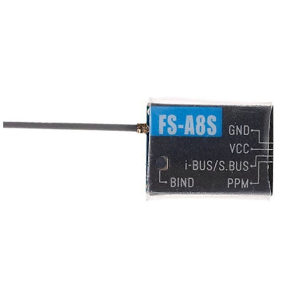 FLYSKY FS-A8S V2 2.4G 8CH Mini Mottagare PPM I-BUS SBUS Utgång för Flysky FS-I6 FS-I6S Flygplan FPV R