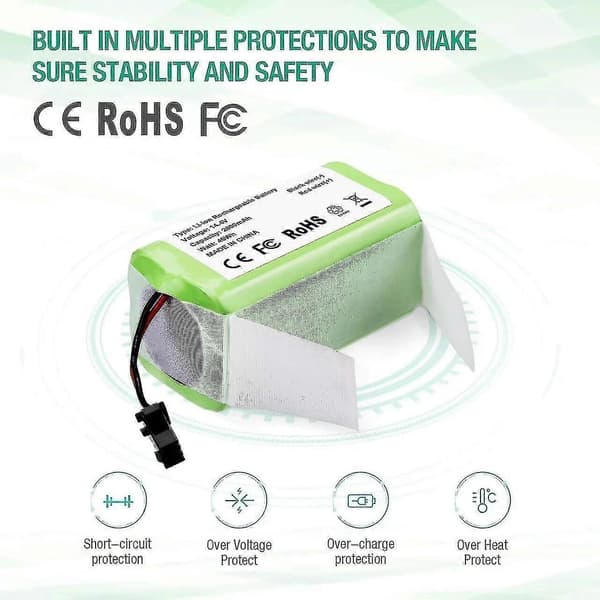 14.4v 2800mah lithium ion batteri egnet til Ecovacs Deebot N79s, n79, dn622, eufy Robovac 11