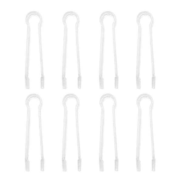 8 stk. plasttang for servering av mat på fester og catering