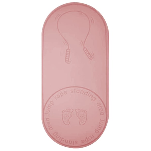 Liukumaton joogamatto hyppynarulle, pehmustettu äänetön alusta kuntoiluun, joogaan, hyppynarulle ja lattialiikkeisiin, 6mm, pinkki