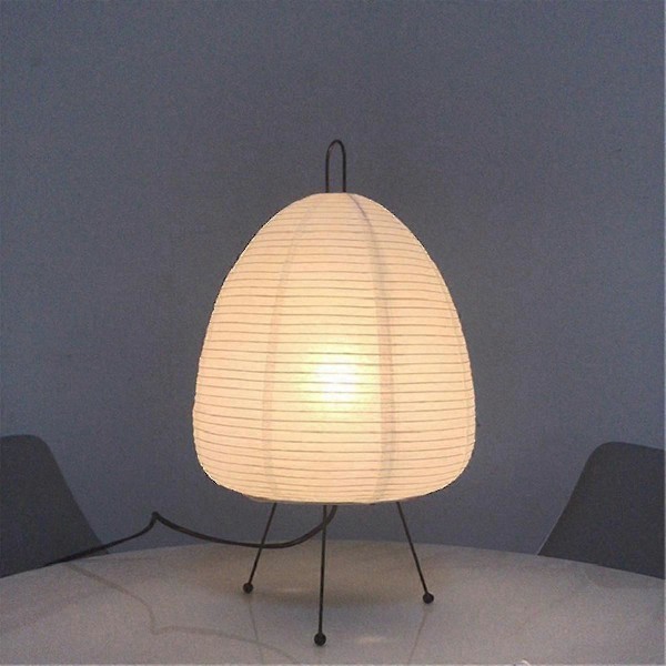 Japansk Ris Papper Lykta LED Bordslampa Vardagsrum Sovrum Sängbord Studierum Hotell Hemvistelse Stativ Golvlampa, EU-kontakt