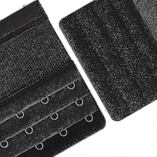 6 Stykker Myke Komfortable Elastiske BH-forlengere BH-forlengelsesstropp 4 Hekter 3 Rader Dame BH-forlenger BH-bånd