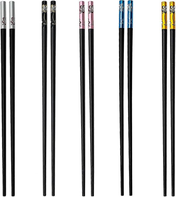 Glassfiber spisepinner, 5 par
