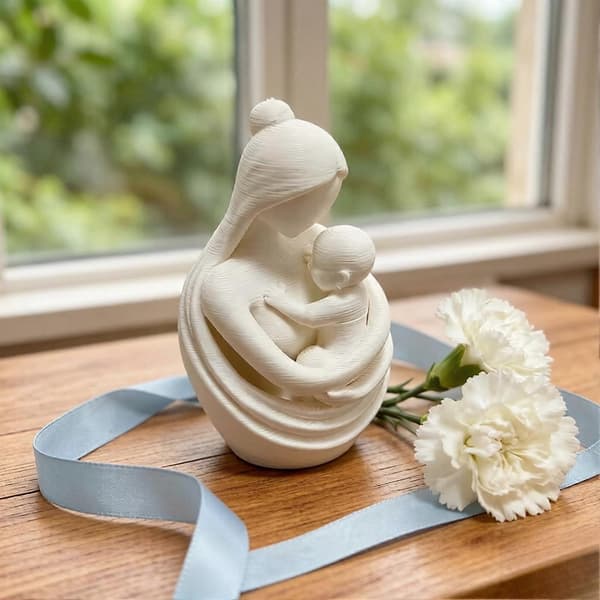 Morskulptur for gave og samling og dekorasjon og hjemmeaksent og kunst White