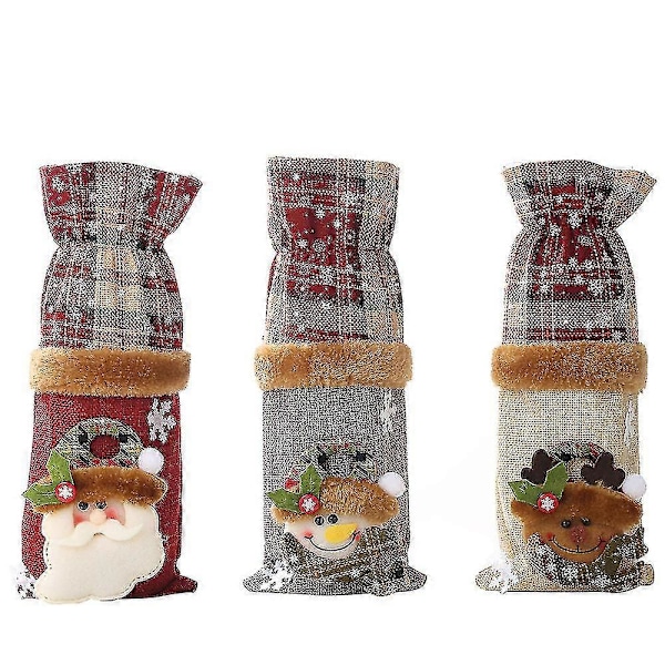 Joulupullonpäällinen setti jouluun, häihin, syntymäpäivään, lomaan, ruokapöydän koristeluun