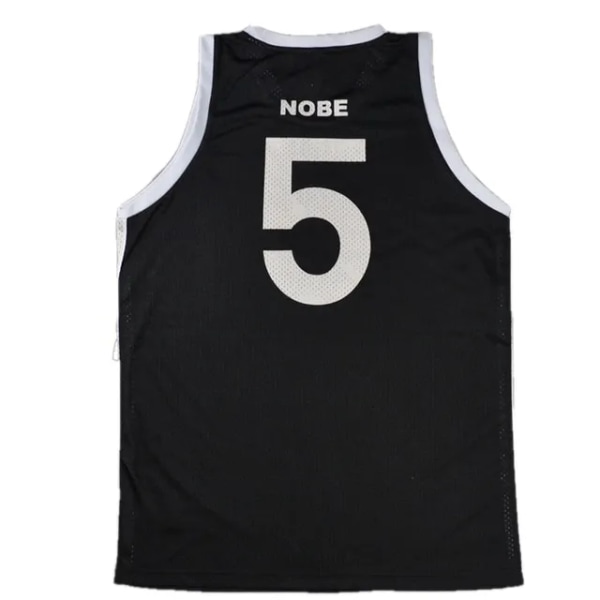 2023 sommar ny BG basketball NOBE#5 sytröja black XL