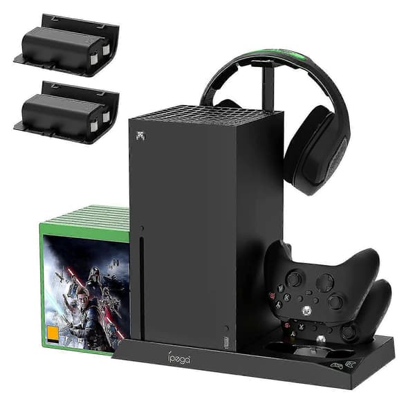 Stativ Xbox Series kontroller konsoll lade kjølestasjon vertikal