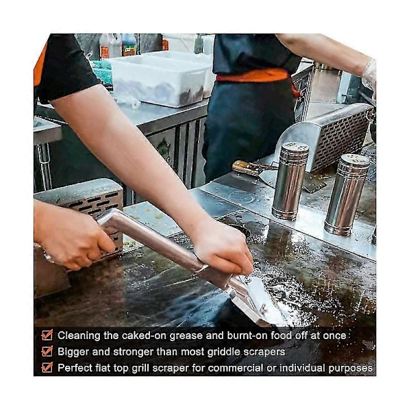 Grill med blader og liten skråkantgrill, kraftig støpt aluminium flat topp grilltilbehør