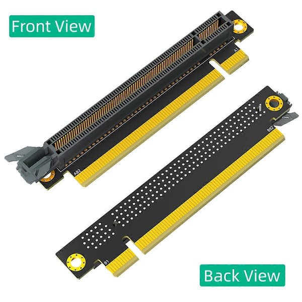 PCI-E 16X 3.0 90 Graders Omvendt Han til Hun Riser Kort til 1U Server (Installationsretning Mod CPU)