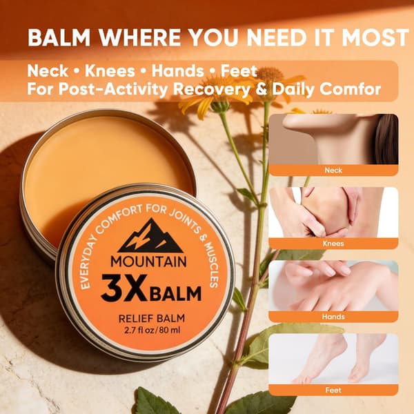 Mountain 3X Relief Balm Ledlindrende Creme (Køb mere for større rabatter) 2