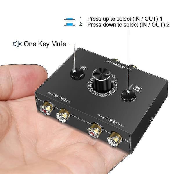 Audio Switch Lossless Audio Kilde Konvertering Switch Splitter 2 Ind 1 Ud