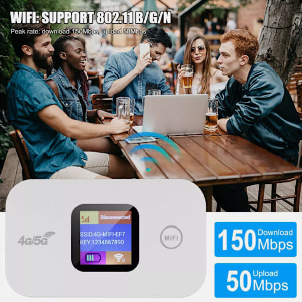 Kannettava Mobile WiFi -reititin 4G/5G LTE -reititin Mobile WiFi -tukiasema 150 Mbps