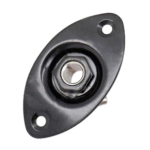 1/4'' Oval Dented Elektrisk Guitar Jack Udgangs Plade Stik Jackplade, 2-pak