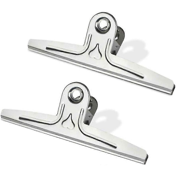 Bulldog Clips, 2 stk. 30 cm Jumbo kæmpe bindeklips i rustfrit stål