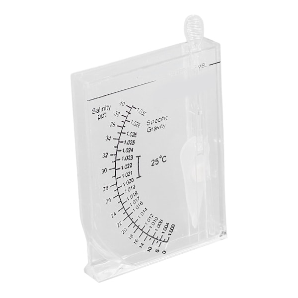 Akvarium Salinitetsmåler Nøjagtigt Akvarium Hydrometer til Akvarium Havvand Specifik Vægtfylde og Salinitet