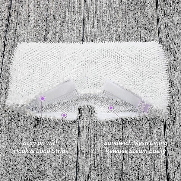 4-pack S3500 Mikrofibermoppar för Shark Steam Pocket S2901 S3501-hs