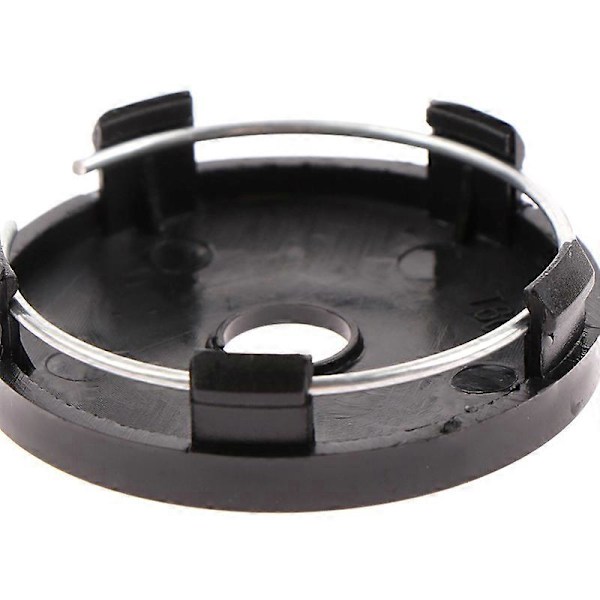 4 st/set 60mm Passar 65mm Logotyp Svart Plast Bil Hjul Center Navkapslar Set Bil Hjul Fälg Nav Kapslar Bil Styling Tillbehör