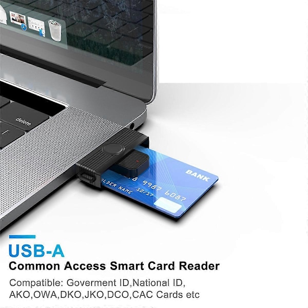 Smart Card Reader Minnes-ID Kontakt Adapter Typ-C