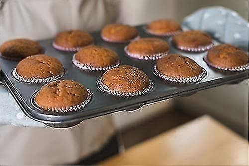 12 Bægre Non-stick Muffinplade, Cupcakeform til Cupcakes, Puddingbageform