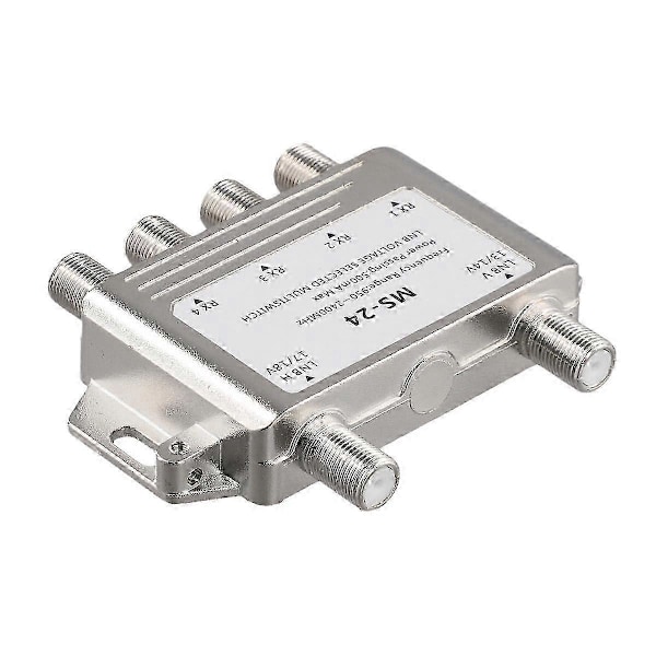 2 sisään 4 ulos DiSEqC 4X2 kytkentä Satelliittisignaalin monikytkentä LNB Jännite 950-24000MHz TV-vastaanottimelle
