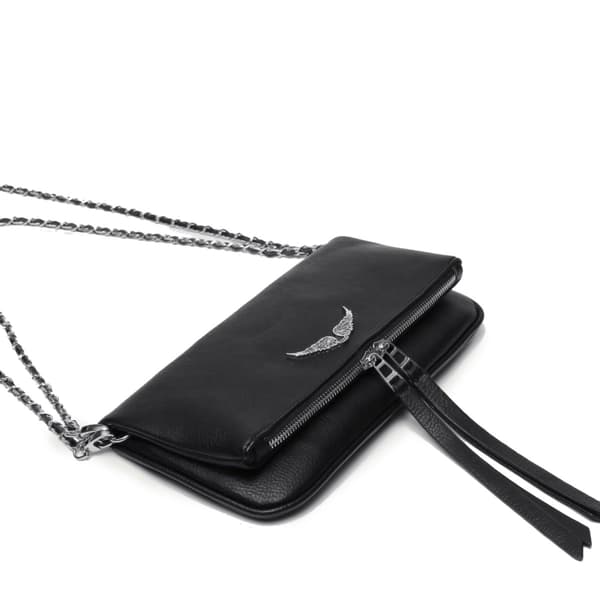 Damläderväskor, crossbody-väskor, axelväskor med strassdragkedjor
