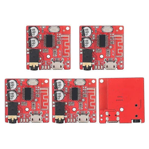 5 stk. DIY Bluetooth 5.0 Mottakerkort, Høyttalerforsterkermodul
