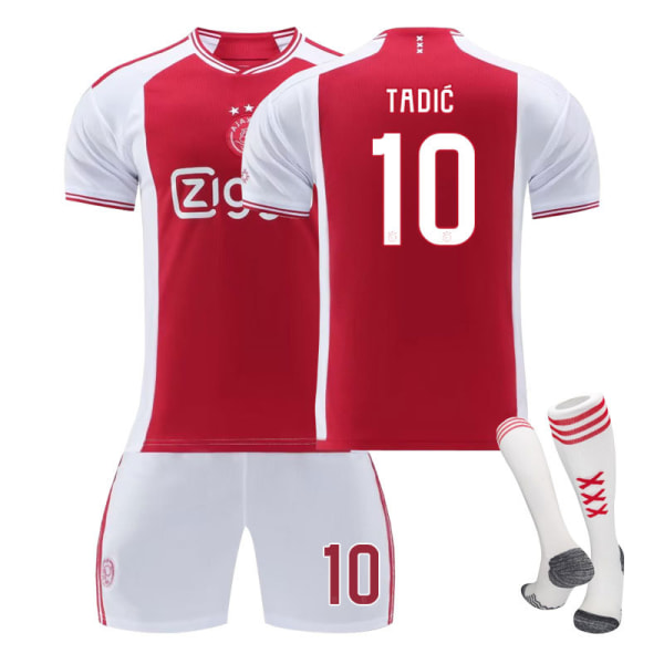 23-24 Ajax tröja hemmasport träningsdräkt fotbollsuniform NO.10 TADIC 18