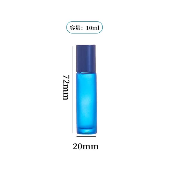 Hållbara roll-on-flaskor i glas Parfymflaskor för eterisk olja 10 st blue