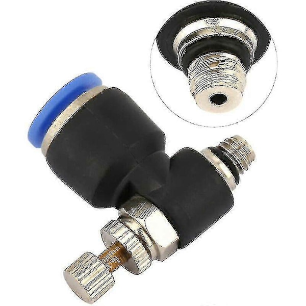 2 st Pneumatiska Snabbkopplingar Slangkoppling Pneumatisk Regulator Luftflöde