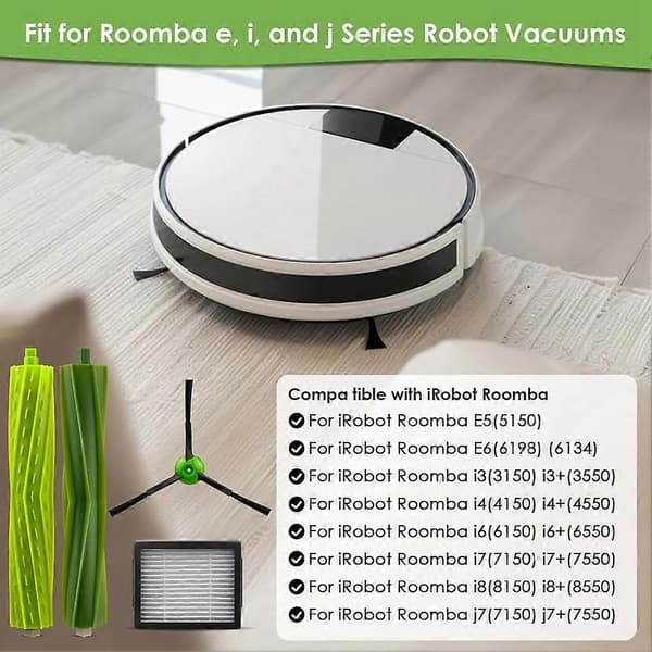 Reservdelar för IRobot Roomba I3 I3+ I7 I7+ I4 I6 I6+ I8 I8+/Plus E5 E6 E7 J7 I5 J5+ I, E &J Series Dammsugare
