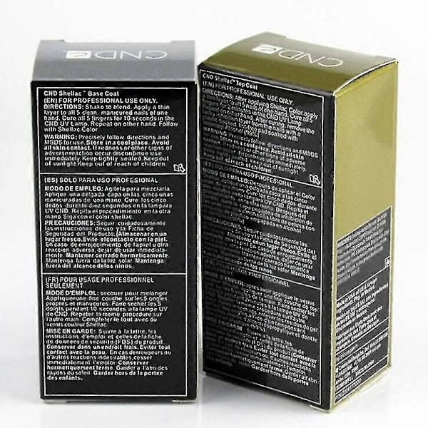 CND Shellac Bas- och Topplack Gelnagellack Avtagbart UV - Gratis Spårbar Frakt