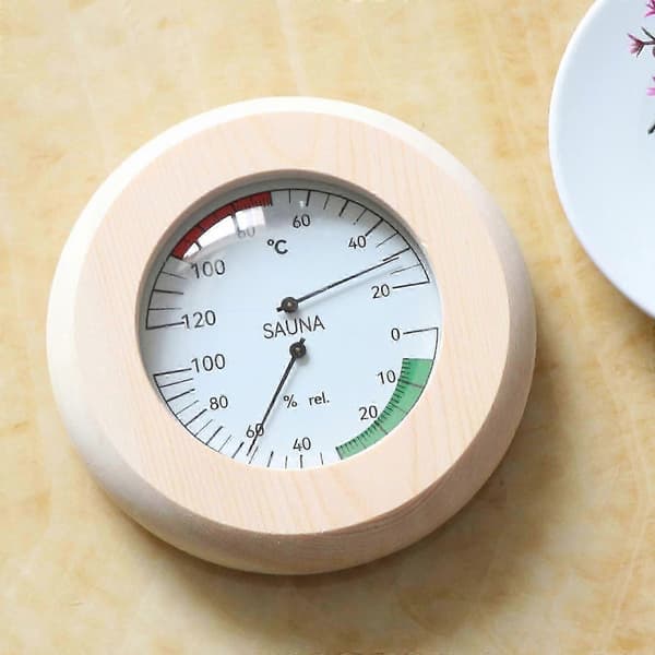 2x14,5x3cm Digital bastu trätermometer hygrometer för basturum hotell