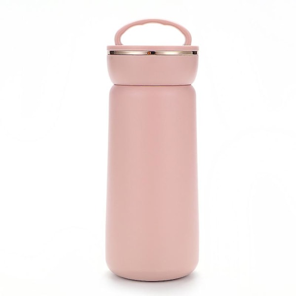JUSCH Vakuumisolerad Varmvattenflaska Rostfritt Stål Termos Resemugg Kaffekopp 380ml, Rosa(WZ1468),QINWEI-298