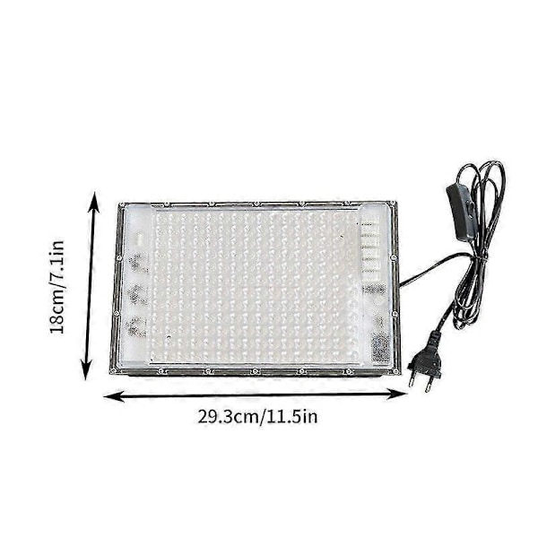 Sun Indendørs Solarielampe, Solarie Lys, Bærbar Solarie Lys, 45w, 196leds, Komplette Blå Solarielamper Til Ansigts- Og Kropssolarie, Krops- Og Ansigts Solarie