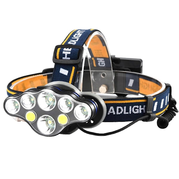 skywolfeye USB Uppladdningsbar 8 LED Pannlampa Arbetslampa