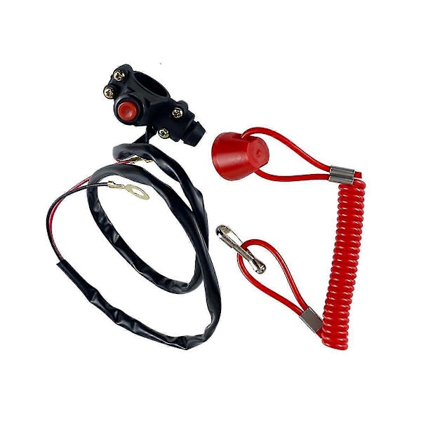 Motorcykel Enkelt Support Flameout Switch Horizon Til ATV Strandcykel Udenbords Nødstop Flameo