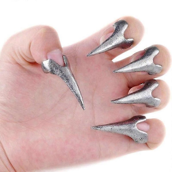 Mänsklig Kvinnlig Retro Punk Rock Gotisk Talon Spik Knuckle Finger Claw Spike Ring 2017