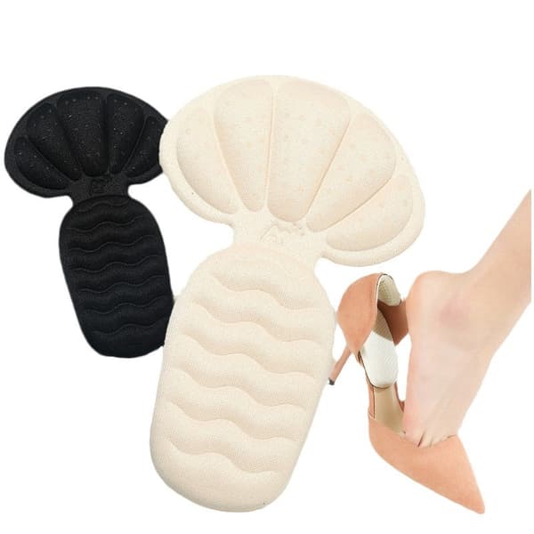 Hælbeskytter/indlægssål, egnet til løse sko, sort. Beige