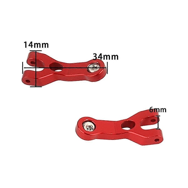 2st Metall Bakre Övre Arm Fjädringsarm Styrblock För Mn68 Mn 68 1/16 Rc Bil Uppgraderingsdelar Ac