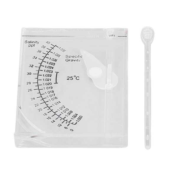 Akvarium Salinitetstestare Noggrann Akvarium Hydrometer för Fisktank Havsvatten Specifik Vikt och Salthalt
